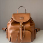 Miumiu Leather Backpack 5BZ042